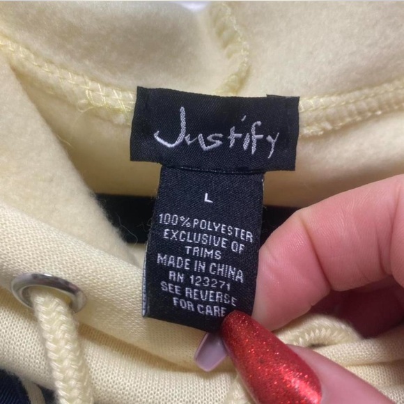 Justify New York 98 Hoodie - Cream - Picture 3 of 4